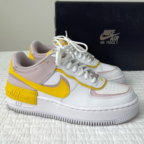 Like New in Box Nike AirForce 1 Shadow 'Sunshine' Sneakers 7.5 - Picture 1 of 10